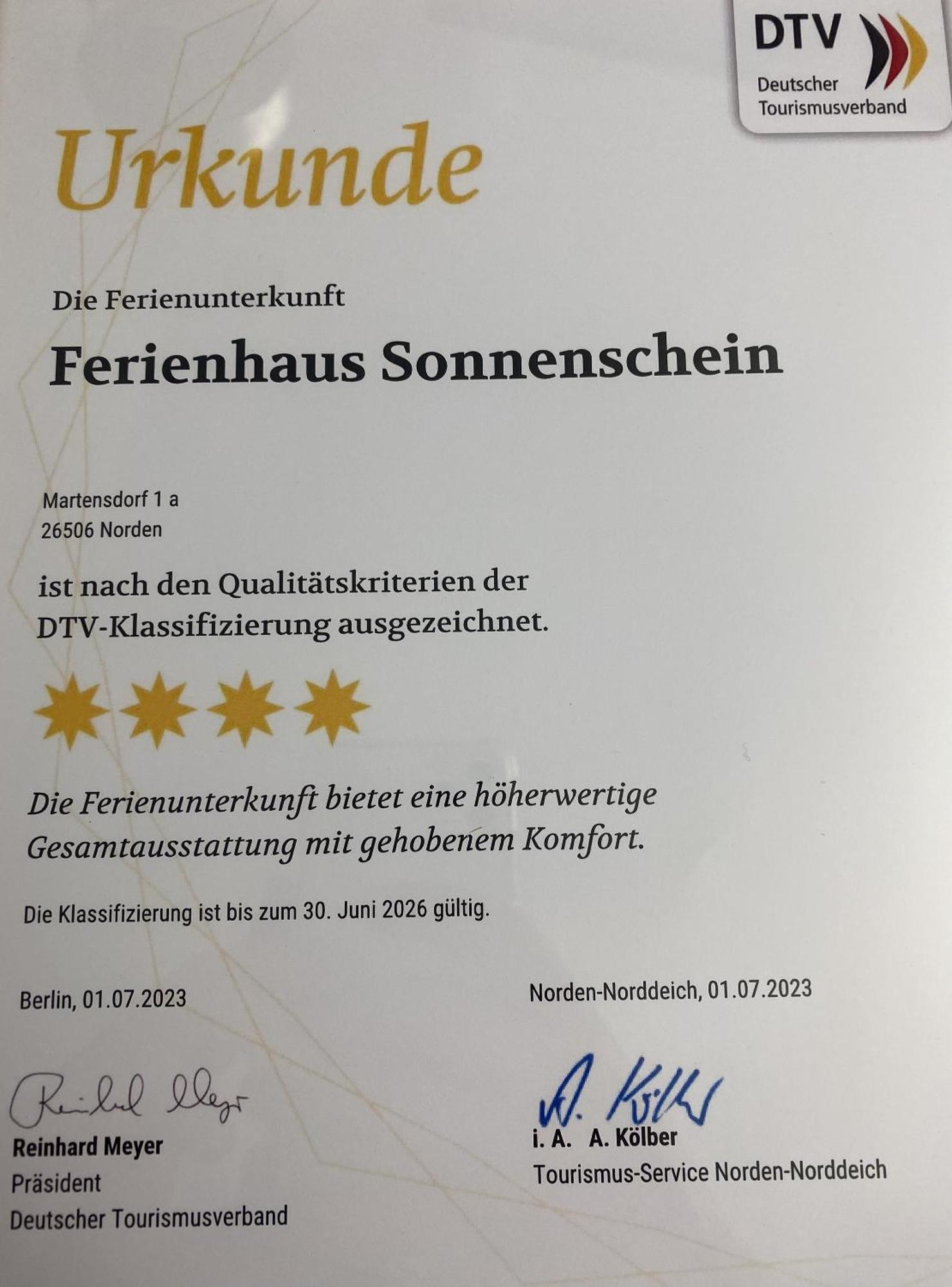 Ferienhaus Sonnenschein - Wohnung 1 ノルデン エクステリア 写真
